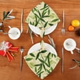 thumbnail image 4 of Napkin Satin Napkin 20*20Inchx4 Kitchen Towel Dinner Plate Towel Decorative Towel Napkin Tea Towel Suitable For Kitchen Table Green Bamboo Leaf, 4 of 8