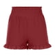 thumbnail image 4 of Pantalones cortos de cintura alta sueltos de pierna ancha informales de color sólido a la moda para mujer Fridja  fhjkhfk458900, 4 of 5