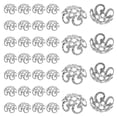 thumbnail image 1 of HEALEEP 800Pcs Silver Flower Bead Caps with Snowflake Hollow Pattern for Crafting Bracelets and Necklaces, 1 of 6