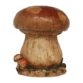 thumbnail image 2 of Northlight 13" Weathered Mushroom Outdoor Patio Garden Statue - Brown/Ivory, 2 of 2