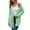 Mint, variant on Women's Fall Lightweight Open Front Cardigan Long Sleeve Button Down Loose Outwear with Pockets S-XXL