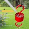 thumbnail image 5 of 6-Pack Ant Moat for Hummingbird Feeders, Red Ant Guard, Hummingbird Feeder Parts, Rustproof S Hooks with Cleaning Brushes and Hanging Chain for Hanging Bird Feeder, 5 of 9