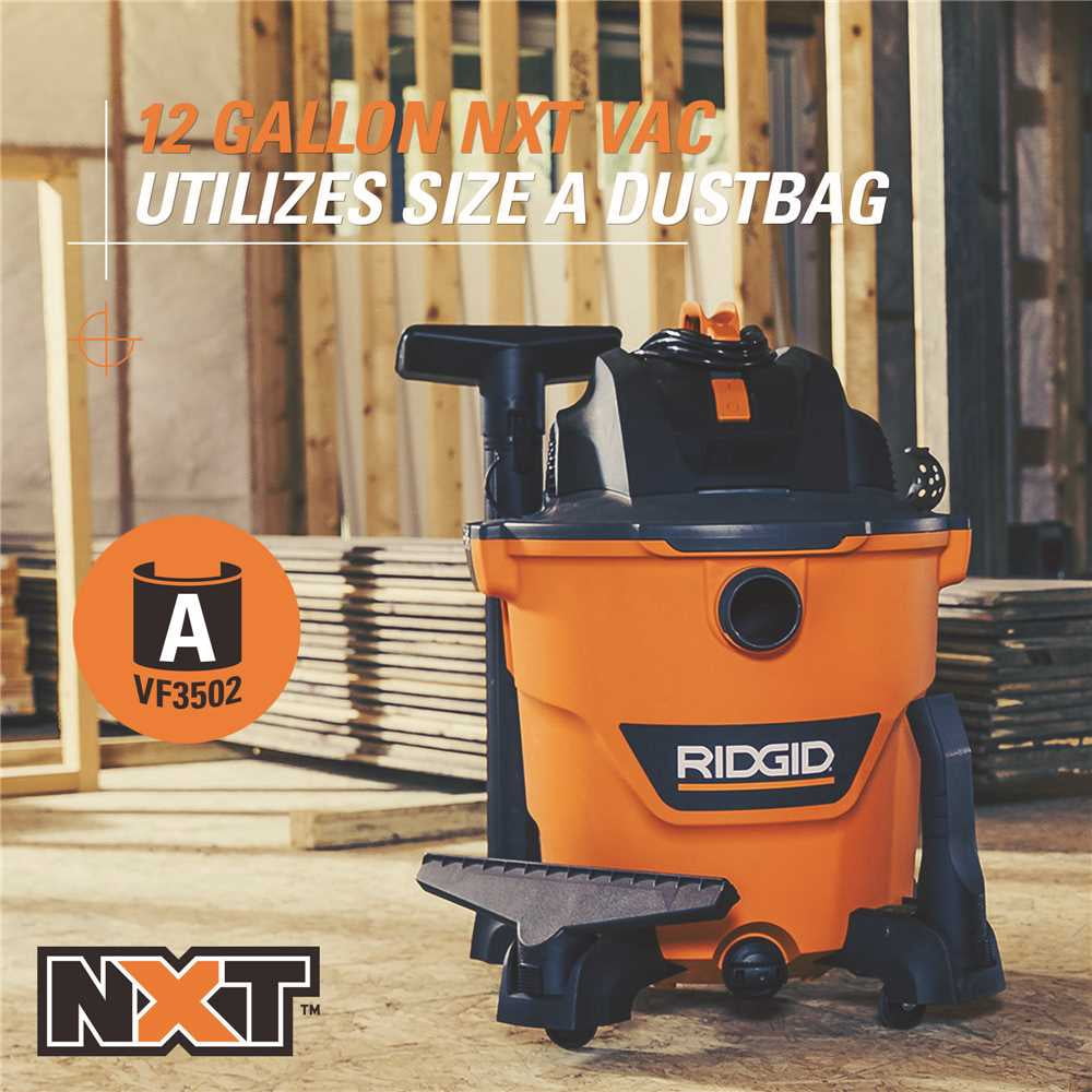 RIDGID Canister Vacuum Cleaner - Long-lasting Motor
