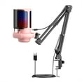thumbnail image 1 of USB Microphone Kit Podcast Recording Cardioid Condenser Mic With Adjustable Arm Stand For Gaming Streaming, 1 of 9