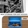 thumbnail image 4 of Metal Tool Organizers Box Secure Locking Systems Multi Compartment Storage For DIYer Projects And Construction Sites, 4 of 9