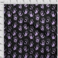 thumbnail image 3 of oneOone Rayon Persian Pink Fabric Handprint Skull Craft Projects Decor Fabric Printed By The Yard 56 Inch Wide, 3 of 6