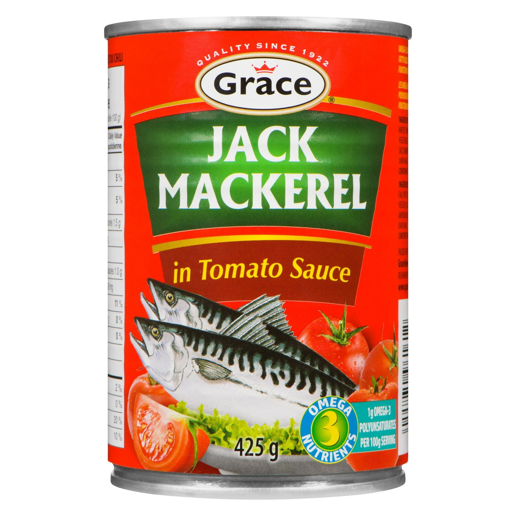 Grace Jack Maquereau Sauce De Tomate, 425ml Can