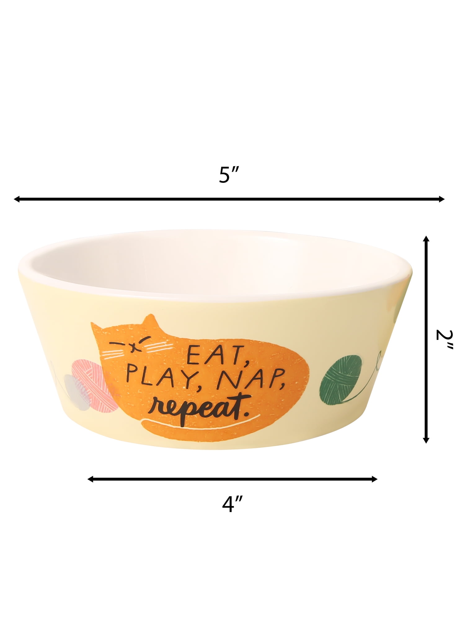 Hallmark 'Less Worry More Purry' Ceramic Mug and Cat Bowl Set for Pet Parents