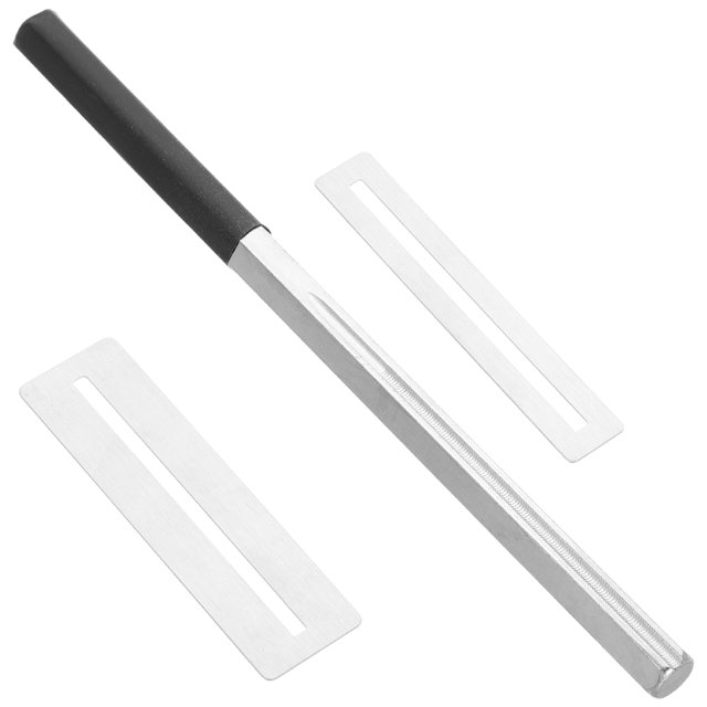 KAKOWELY saddle files guitar 1 Set Stainless Steel Guitar Fret File Set Professional Fret Polishing and Dressing Tools for Acoustic Guitar Maintenance Repair and Setup
