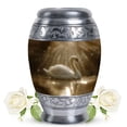 thumbnail image 2 of Sunlit Waters Large Urn, Cremation Urns For Adult Man Ashes, Urn For Ashes For Women, Funeral Urns For Human Ashes 10 Inch, Burial Urns For Men Ashes, Urns For Ashes, Memorial Urns For Mom And Dad Ash, 2 of 5