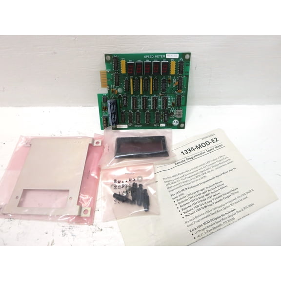 NEW Allen Bradley 50381 Rev 05 Drive Speed Meter Board PLC 1334-MOD-E2 Display