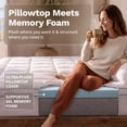 thumbnail image 3 of Viscosoft Rescue - Hybrid Lux Dual Layer Mattress Topper - Cal King Size – 3 Inch - CertiPUR-US Certified Gel Memory Foam, 3 of 10