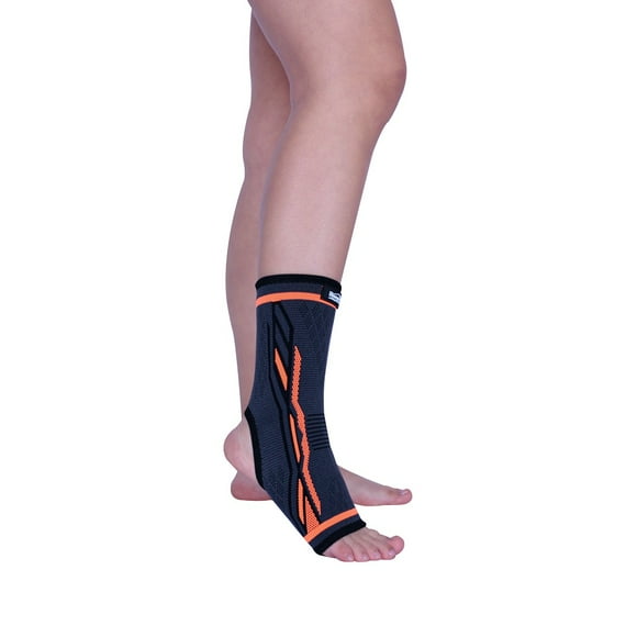 Tobillera Abierta Transpirable Tejido 3D G Naranja Elastica Homecare