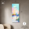 thumbnail image 5 of Expressive Egret II Panoramic Canvas Birds Wall Art by Art Remedy, Gallery Wrapped, 20x54, 5 of 6
