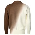 thumbnail image 4 of Vedolay Turtleneck Men Printed Long Sleeve Sweater Tops Coffee,L, 4 of 5