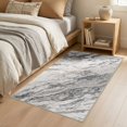 thumbnail image 4 of MICGEEK 3x5 Washable Area Rugs for Entryway, Modern Abstract Non Slip Carpet, Low Pile Indoor Rug for Bedroom Home Decor Carpets, Gray/Brown, 4 of 9