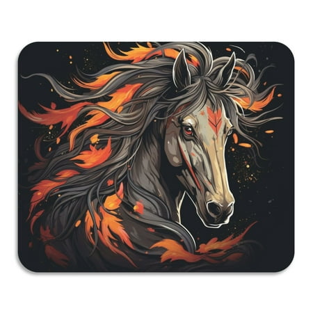 

ALAZA Dish Drying Mat for Kitchen Cool Horse Counter Absorbent Draining Pad 19.7 x15.7