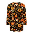 thumbnail image 4 of Halloween Shirts for Women 长袖 2026 Cute Pumpkin Ghost Bat Tunic Blouse Vintage Crew Neck Tops Casual Holiday Shirt Tops Clothes, 4 of 7