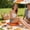 Orange#105, variant on Self-Inflating Outdoor Seat Cushion, Waterproof Polyester Diamond Grids Pad for Camping and Hiking, Lightweight Foldable Sitting Mat for Stadium and Picnic, 15.7x11.8", 1PC