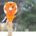 thumbnail image 3 of Bubble Maker Fan Mini Portable Cute Cartoon Tiger Hand Press Summer Funny Bubble Toy Fan for Children, 3 of 10