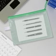 thumbnail image 1 of weibbin A3 Mesh Zipper File Bag Stationery Pen Bag Office Transparent Data Bag Bill Storage Bag, 1 of 5