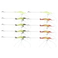 thumbnail image 3 of Señuelo de cebo, 10 piezas de simulación artificial de camarones, señuelos de pesca con forma de camarón, diseño a prueba de futuro, 3 of 9