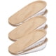 thumbnail image 3 of 3 par/set 2,5 CM aumento de altura de silicona media plantilla almohadillas elásticas de absorción de impactos Beige, 3 of 8