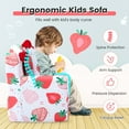 thumbnail image 5 of Costway Kids Sofa Chair Foam Filled Armchair Strawberry Toddler Couch with Cover & Pillow, 5 of 10