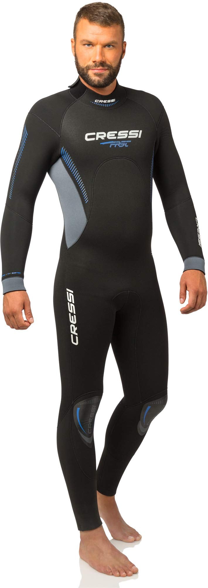 Otterflex 5mm Designed in Italy Cressi Men's & Ladies' Full Wetsuit Back-Zip for Scuba Diving & Water Activities