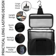 thumbnail image 6 of DAKIMOE Mesh Shower Caddy Portable Tote Dorm Organizers and Storage Foldable Toiletry Bag Perfect for College Students Men Women, Black, 6 of 10