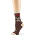 thumbnail image 5 of 7BIGSTARS KINGDOM Women Cotton Coffee Beans Novelty Socks - 4 Pack Large - Crew Long Funny - Seamless Sock Size:10-12, Shoe Size: 8-12, 2 pairs of Brown, 2 pairs of Beige, 5 of 9