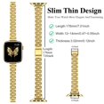 thumbnail image 3 of ZYX Slim Metal Band for Apple Watch, Women's 14mm Thin Metal Strap with Tool, Gold, 44mm/45mm/46mm/49mm/42mm(series 1 2 3), 3 of 7