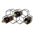 thumbnail image 3 of Fithood Black 9 Bottle Metal Wine Rack for Tabletop or Countertop, 3 of 5
