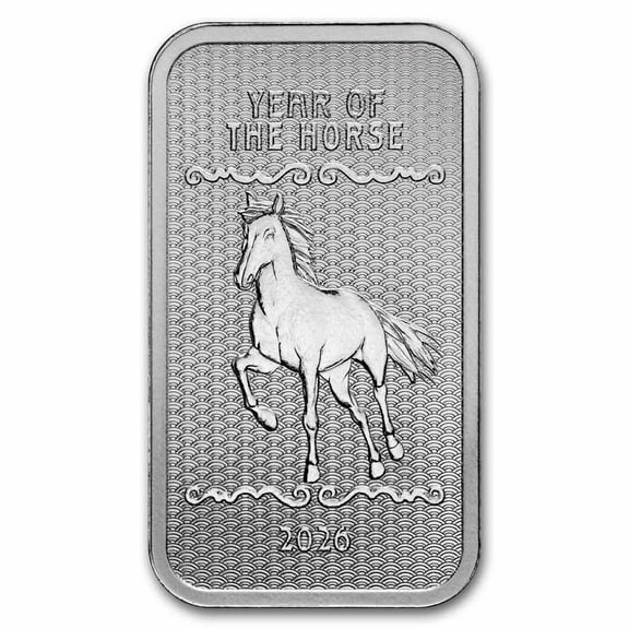 5 oz Silver Bar - 2026 APMEX Year of the Horse (Series 2)