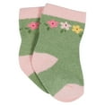 thumbnail image 3 of 12-Pack Baby & Toddler Girls Floral Fox Jersey Crew Wiggle Proof® Socks, 3 of 8