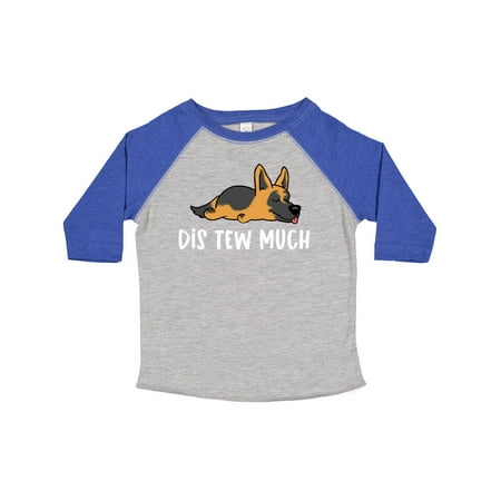 

Inktastic Napping Dis Tew Much German Shepherd Gift Toddler Boy or Toddler Girl T-Shirt