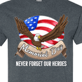 thumbnail image 4 of Inktastic Memorial Day Never Forget Our Heroes Bald Eagle T-Shirt, 4 of 5