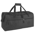 thumbnail image 5 of 24 Pack 24 Inch 55 Liter Overnight Duffel Bags with Zippered Pockets for Men, Women, Sports, Gym, Travel, Commuting in Black, 5 of 10