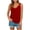 Red, variant on Enridrech Womens Casual Fashion Tanks Summer Comfort Breathable Sleeveless Tops Going out Solid Color Top for Women