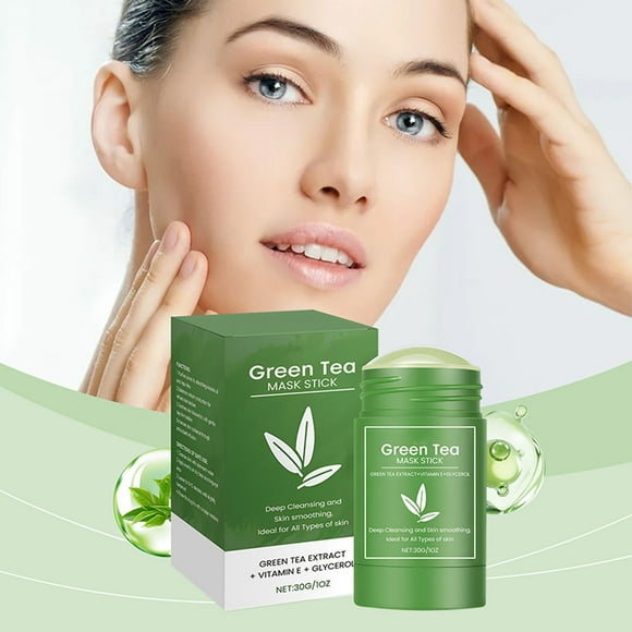 Deals! Gspmoly Facial Mask for Glowing Skin, Green Tea Face Mask Stick - 24Hr Hydration + Antioxidant for All Skin Types Hydrating Facial Mask