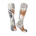 thumbnail image 2 of Knee High Socks for Men and Women, Tropical Leaves Althletic Compression Socks, Support Long Tube Socks for Outdoor Sport, Calf Socks, High Stockings for Women Men, 2 of 7