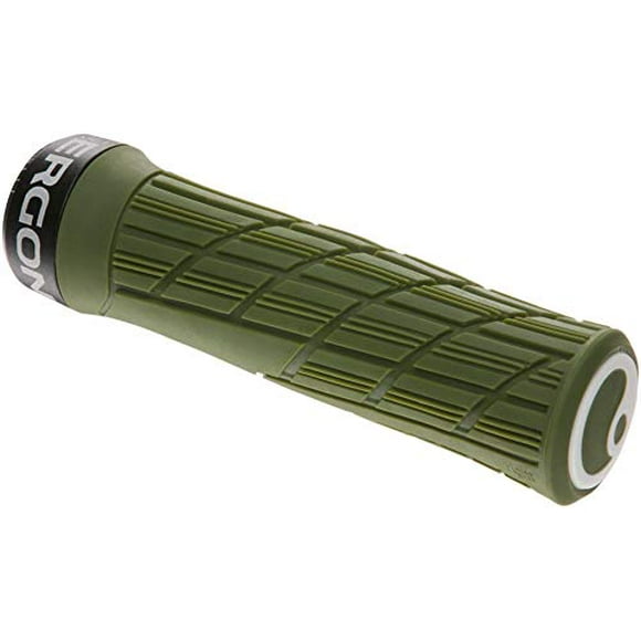 Ergon - GE1 Evo Ergonomic Lock-on Bicycle Handlebar Grips | for Mountain, Trail and Enduro Bikes | Slim Fit | Deep Moss
