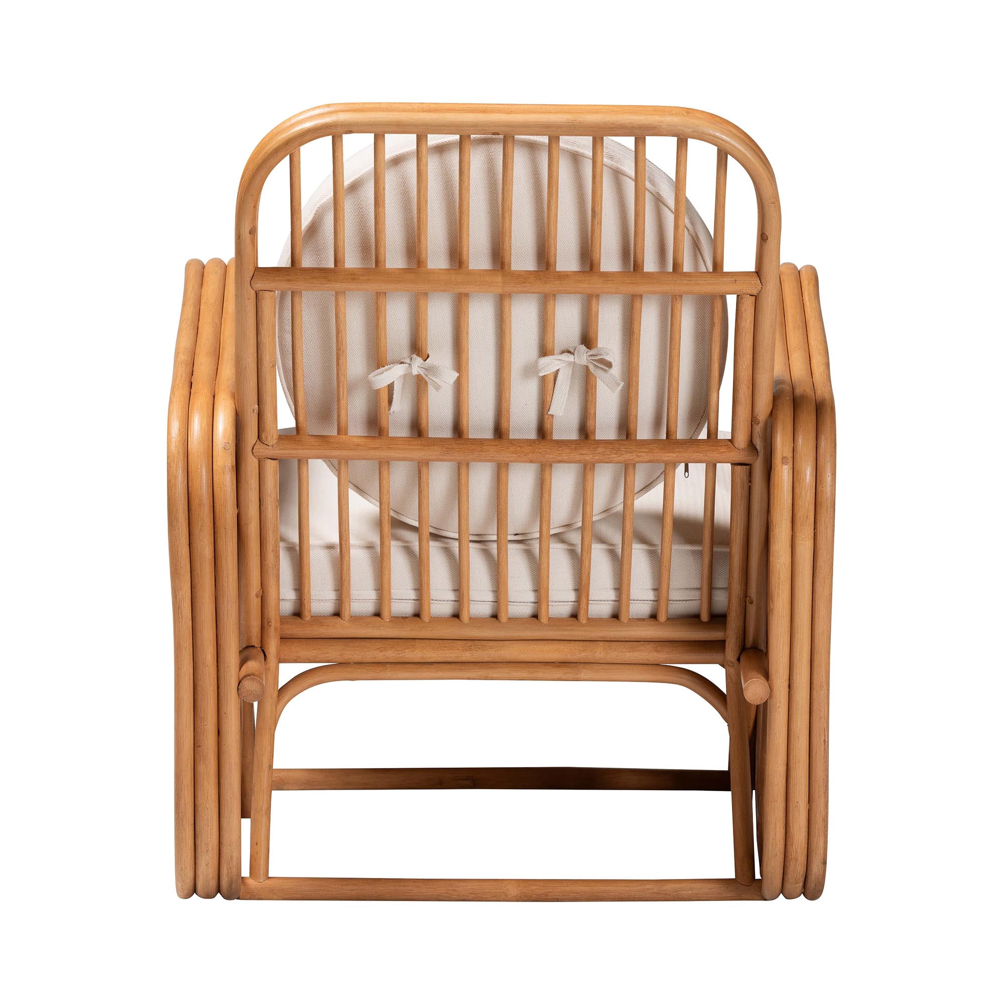 bali & pari Tiramisu Boho Arm Chair, Light Honey