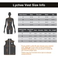 thumbnail image 7 of Women's Lightweight Heated Vest Lychee Polar Fleece Waistcoat with USB Battery Pack (Black, S), 7 of 7
