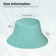 thumbnail image 3 of Balery Teal Turquoise Glitter Sombreros para el sol para hombre y mujer, sombrero de pescador con UPF 50+, 3 of 6