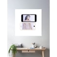 thumbnail image 2 of Illustration Logo – Phone Imaged Girl Poster Wall Art, Modern Wall Decor, 16x16 UNFRAMED, 2 of 3