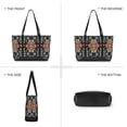thumbnail image 6 of FORMRS Canvas Laptop Tote Bag for Women with 15.6" Computer Compartments Shoulder Handbag, Blue Geometric, 6 of 7