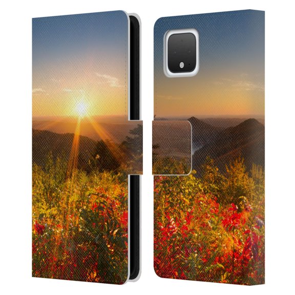 Head Case Designs Officially Licensed Celebrate Life Gallery Florals Fire On The Mountain Leather Book Wallet Case Cover Compatible with Google Pixel 4