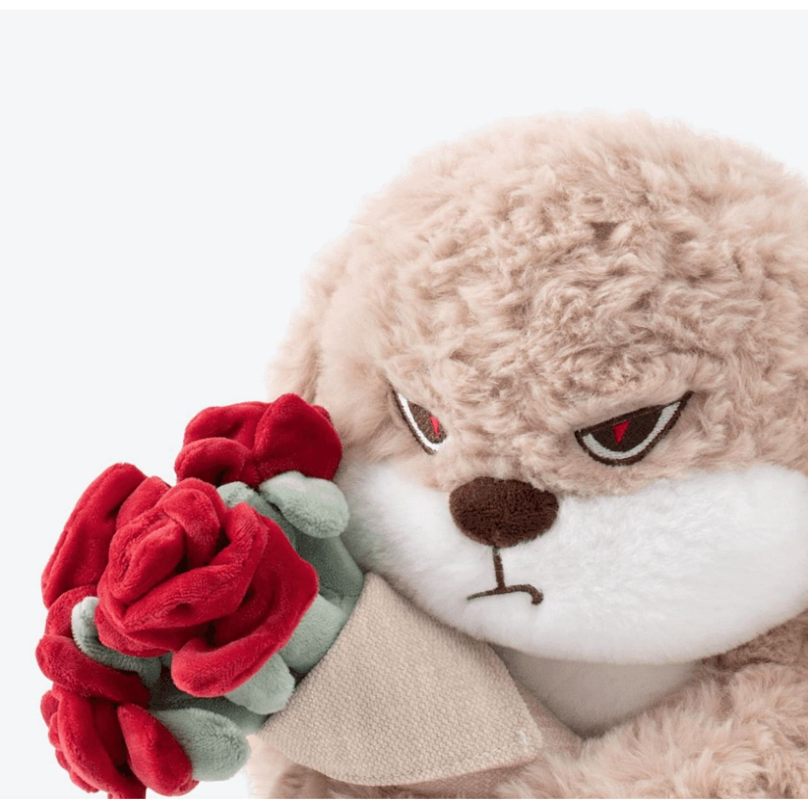 Cute Bunny Plush Toy with Rose Kawaii Soft Rabbit Doll Funny Gift Plush Home Decor Pillow