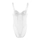 thumbnail image 4 of Gibobby Conjunto de lencería Conjuntos de Lencería Sexy para Mujer Brasier de Encaje Flores Sujetador Abierto Tanga G-String Thong Ropa Interior Pijama(Blanco, M), 4 of 5